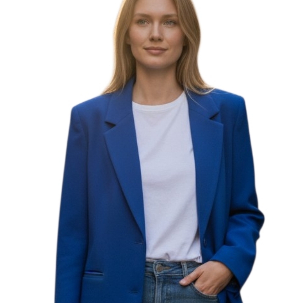 Ashley Scott Pure Wool Blue Coat. SP. - Picture 5 of 13